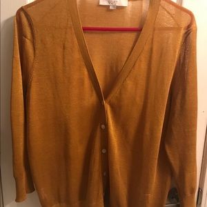 Loft Gold Lightweight Cardigan